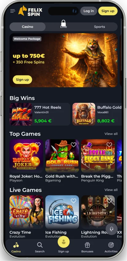 Felixspin application